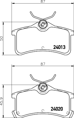 Klocki hamulcowe HELLA 8DB 355 011-511