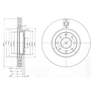 Tarcza hamulcowa DELPHI BG3699