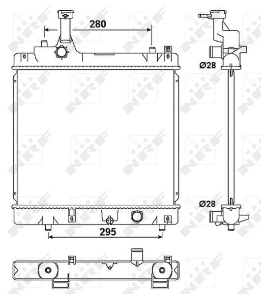 Chłodnica, układ chłodzenia silnika NRF 53078A
