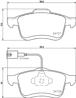 Klocki hamulcowe HELLA 8DB 355 024-691