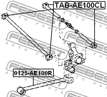 Tuleja wahacza FEBEST TAB-AE100CL