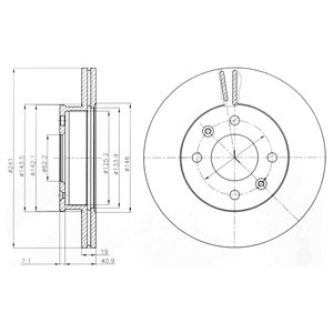 Tarcza hamulcowa DELPHI BG4009