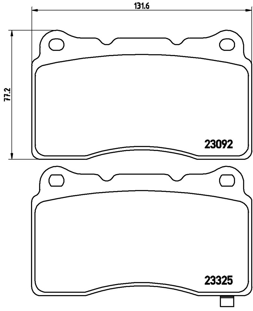 Klocki hamulcowe BREMBO P 54 039