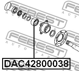Łożysko koła FEBEST DAC42800038