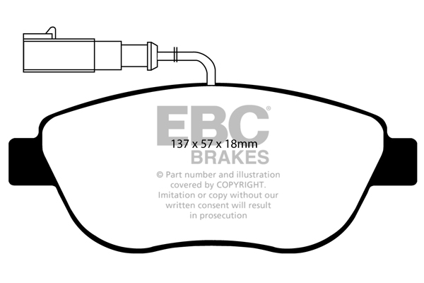 Klocki hamulcowe EBC BRAKES DP41383R