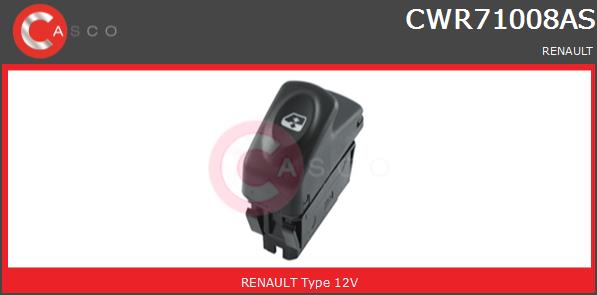 Przełącznik podnośnika szyby CASCO CWR71008AS