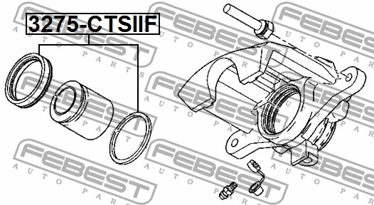 Zestaw naprawczy zacisku hamulcowego FEBEST 3275-CTSIIF