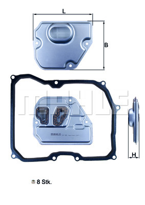 Filtr automatycznej skrzyni biegów KNECHT HX 169KIT