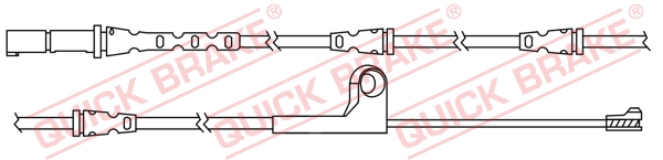 Czujnik zużycia klocków QUICK BRAKE WS 0284 A