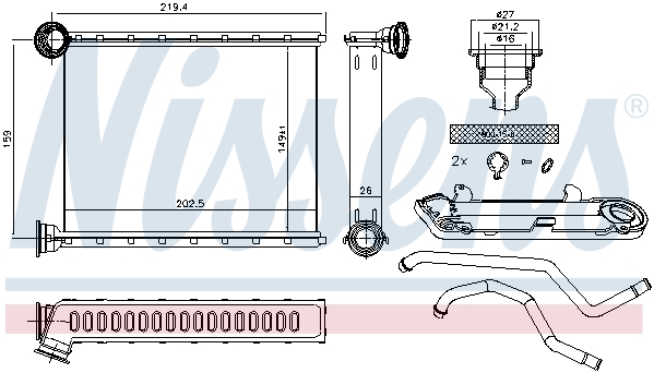 Nagrzewnica NISSENS 72067