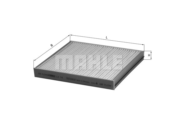 Filtr kabinowy KNECHT LA 74