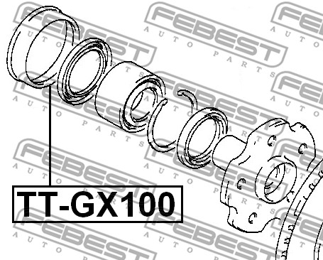 Łożysko koła FEBEST TT-GX100