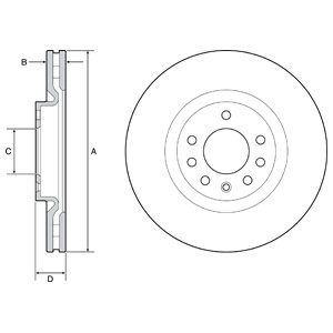 Tarcza hamulcowa DELPHI BG4944C