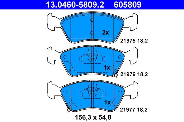 Klocki hamulcowe ATE 13.0460-5809.2