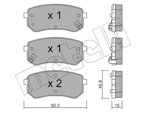 Klocki hamulcowe METELLI 22-0815-0