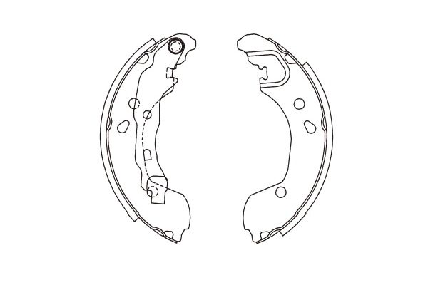 Zestaw szczęk hamulcowych KAVO PARTS KBS-7415