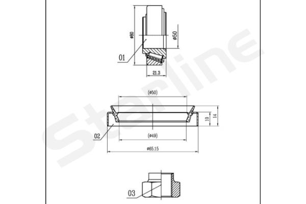 Zestaw łożysk koła STARLINE LO 01444