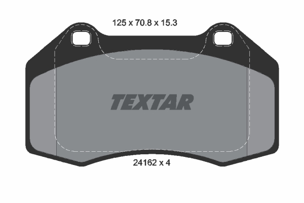 Klocki hamulcowe TEXTAR 2416201