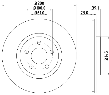 Tarcza hamulcowa HELLA PAGID 8DD 355 118-601