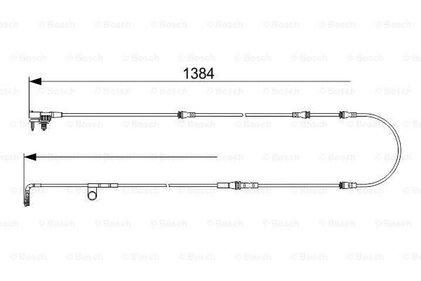 Czujnik zużycia klocków BOSCH 1 987 473 582