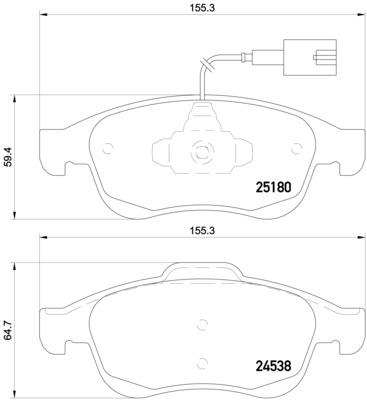 Klocki hamulcowe BREMBO P 23 148X