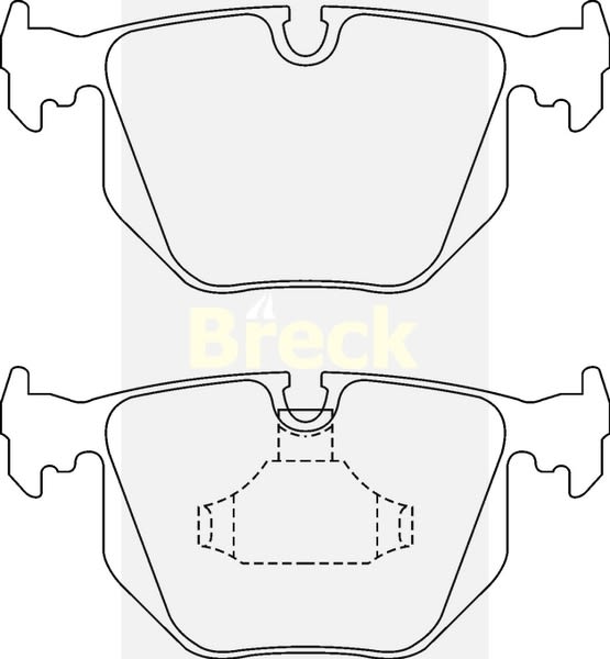 Klocki hamulcowe BRECK 21282 00 702 00