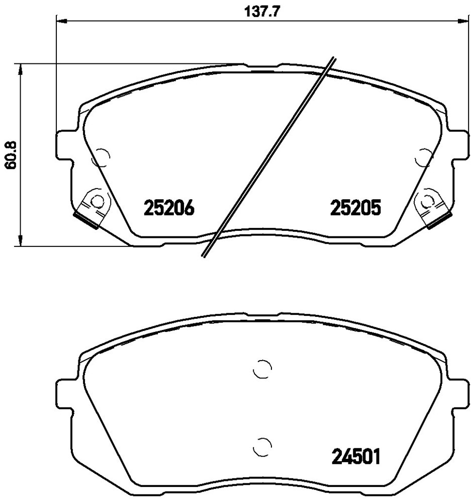 Klocki hamulcowe BREMBO P 30 056