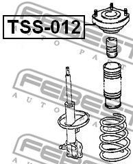 Poduszka amortyzatora FEBEST TSS-012