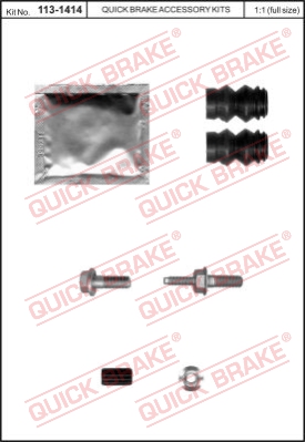 Zestaw naprawczy zacisk hamulcowy QUICK BRAKE 113-1414