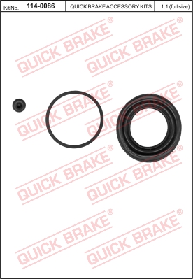 Zestaw naprawczy zacisku hamulcowego QUICK BRAKE 114-0086