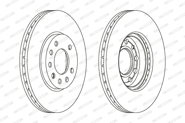 Tarcza hamulcowa FERODO DDF1042C