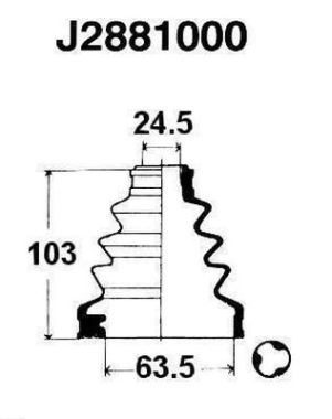 Zestaw osłon NIPPARTS J2881000