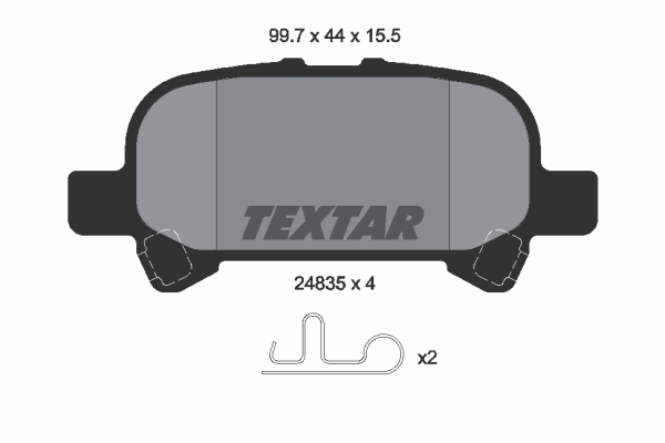 Klocki hamulcowe TEXTAR 2483501