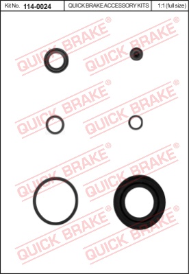 Zestaw naprawczy zacisku hamulcowego QUICK BRAKE 114-0024