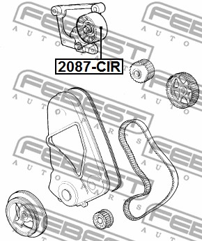 Rolka napinacza paska rozrządu FEBEST 2087-CIR