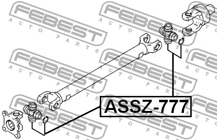 Łącznik wału napędowego FEBEST ASSZ-777