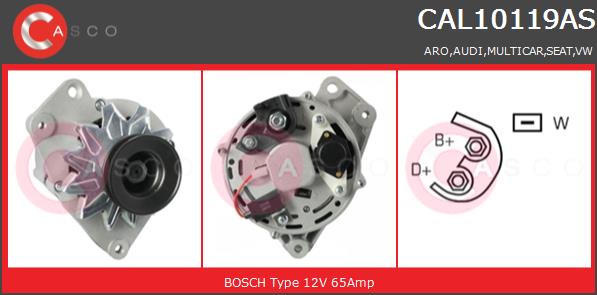 Alternator CASCO CAL10119AS