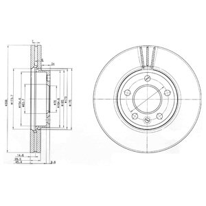 Tarcza hamulcowa DELPHI BG9891