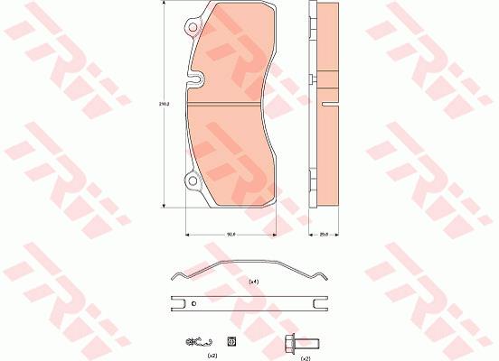 Klocki hamulcowe TRW GDB5100