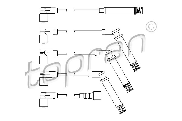 Przewody zapłonowe TOPRAN 202 520