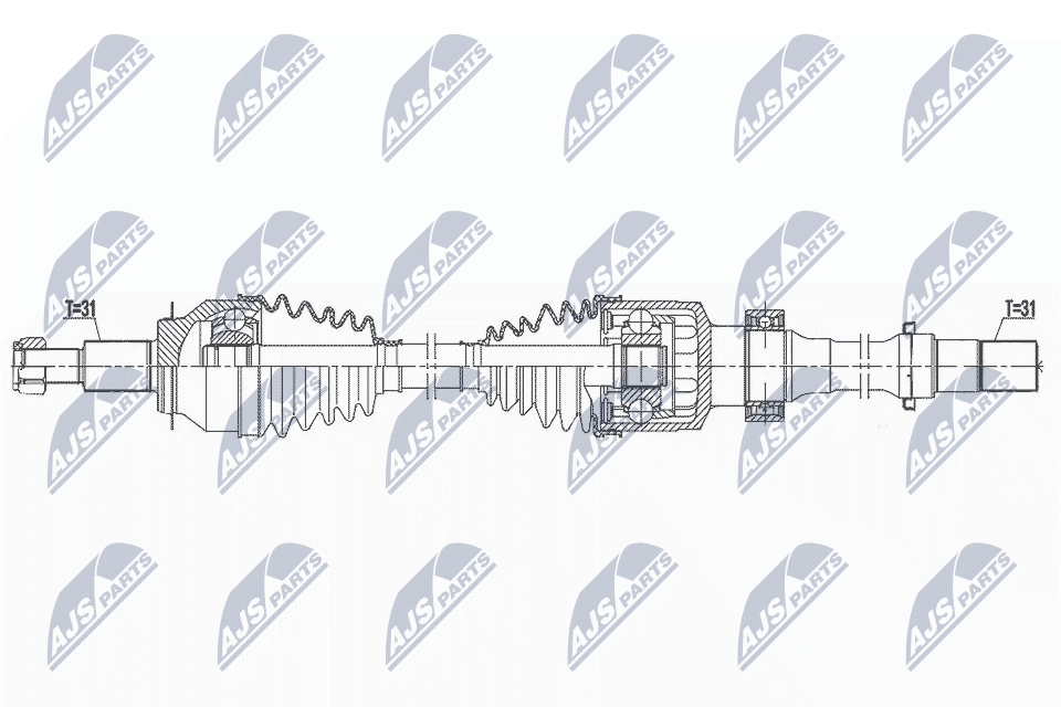 Wał napędowy NTY NPW-MZ-082