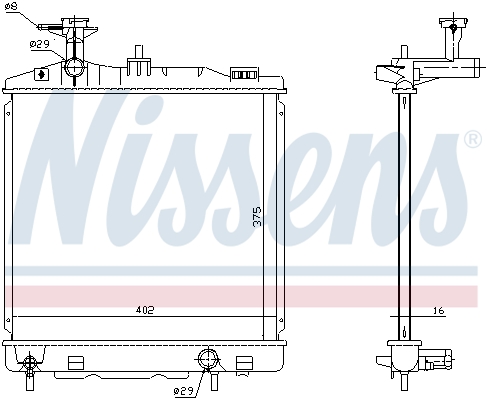 Chłodnica NISSENS 628988