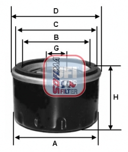 Filtr oleju SOFIMA S 3596 R