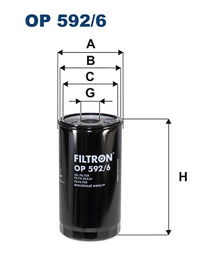 Filtr oleju FILTRON OP592/6