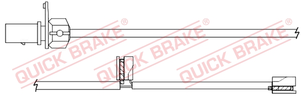 Czujnik zużycia klocków QUICK BRAKE WS 0357 A
