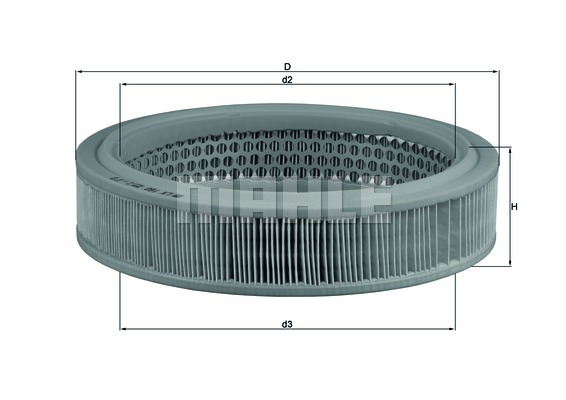 Filtr powietrza KNECHT LX 160
