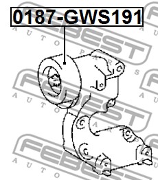 Rolka napinacza paska osprzętu FEBEST 0187-GWS191