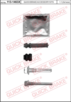 Zestaw tulei prowadzących zacisk hamulca QUICK BRAKE 113-1463X