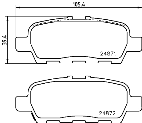 Klocki hamulcowe HELLA 8DB 355 014-561