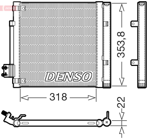 Skraplacz, klimatyzacja DENSO DCN99082